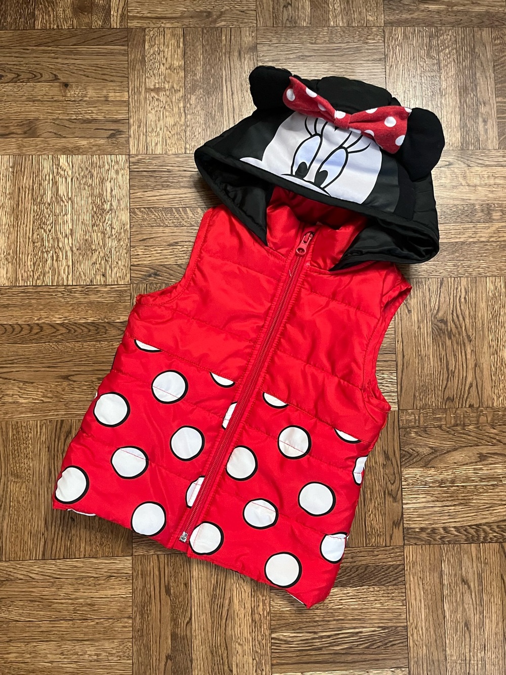 Disney Minnie Mouse Hooded Puffer Vest 4T